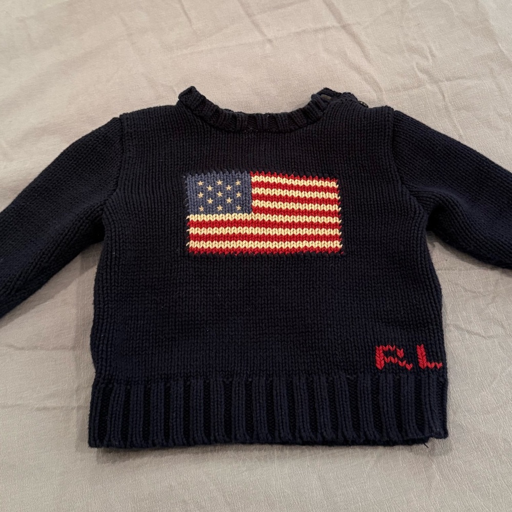 Ralph Lauren 12 months flag sweater